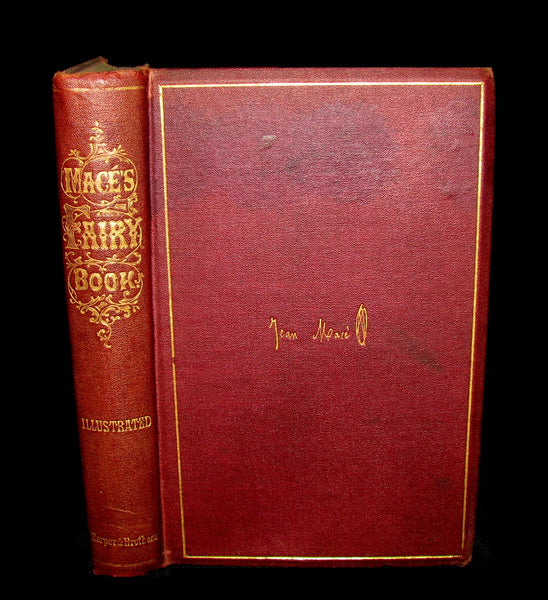 1867 Scarce Victorian Book ~ Jean Mace's Fairy Book. Home Fairy Tales (Contes du Petit-Chateau). 1stED.