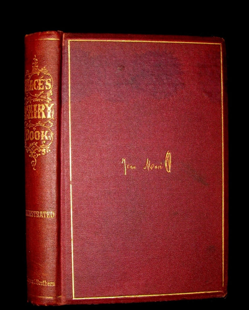 1867 Scarce Victorian Book ~ Jean Mace's Fairy Book. Home Fairy Tales (Contes du Petit-Chateau). 1stED.