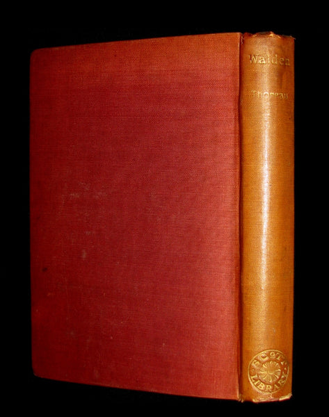 1905 Rare Book - WALDEN by Henry David Thoreau. With an introductory note by Will H. Dircks.