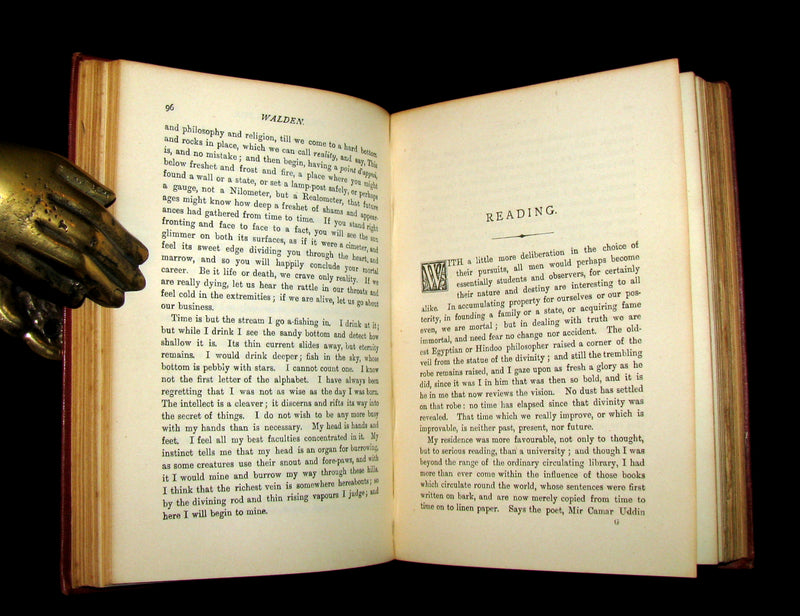 1905 Rare Book - WALDEN by Henry David Thoreau. With an introductory note by Will H. Dircks.