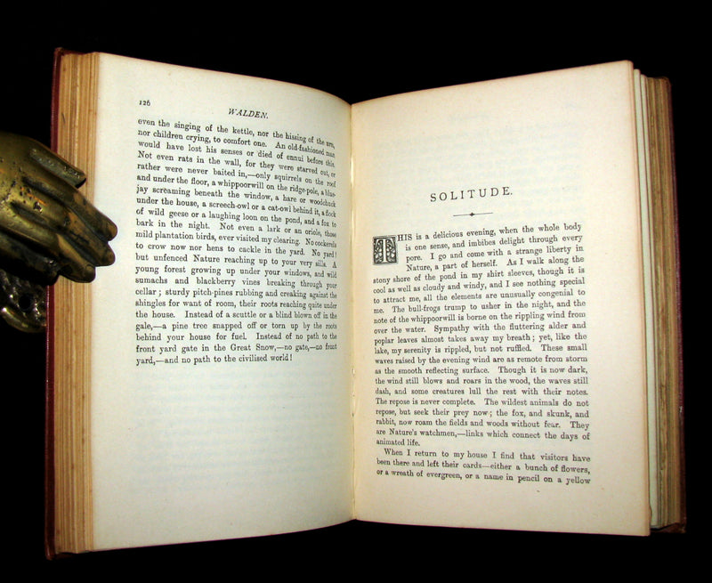 1905 Rare Book - WALDEN by Henry David Thoreau. With an introductory note by Will H. Dircks.