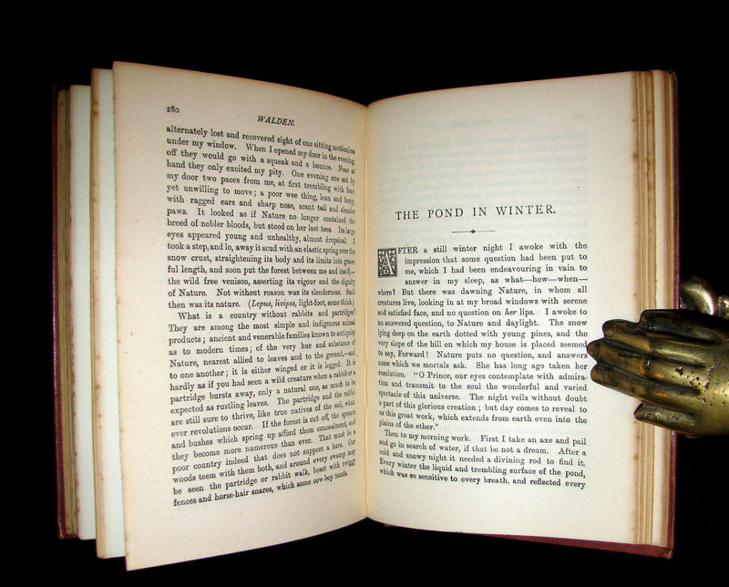 1905 Rare Book - WALDEN by Henry David Thoreau. With an introductory note by Will H. Dircks.
