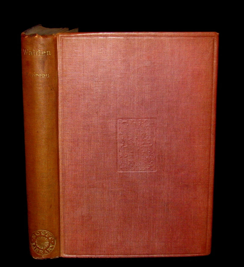 1905 Rare Book - WALDEN by Henry David Thoreau. With an introductory note by Will H. Dircks.