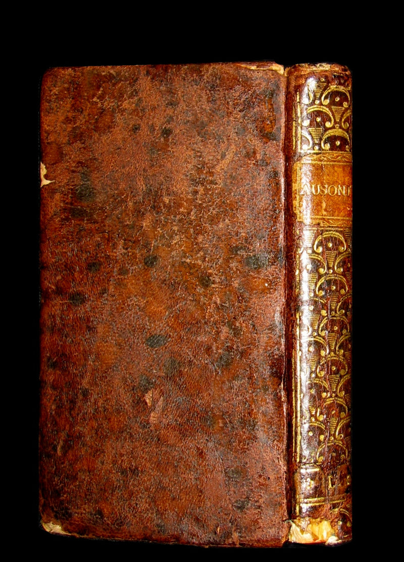1750 Rare Latin Book - Roman poet AUSONIUS Work. Opera, ex Doctor Virorum Emendatione.