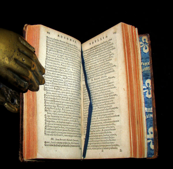 1750 Rare Latin Book - Roman poet AUSONIUS Work. Opera, ex Doctor Virorum Emendatione.