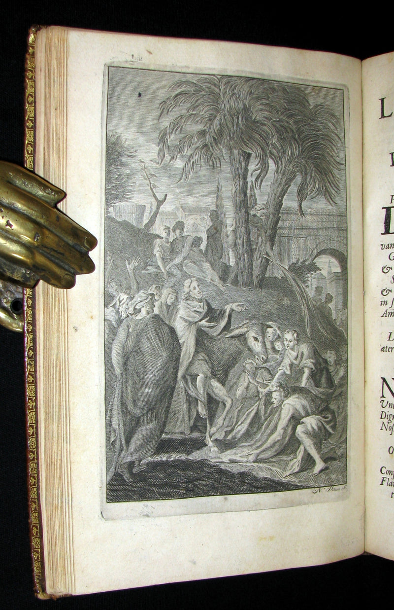 1698 Rare French Latin Book ~ The Office of Holy Week in Latin & French. L'Office de la Semaine Sainte.