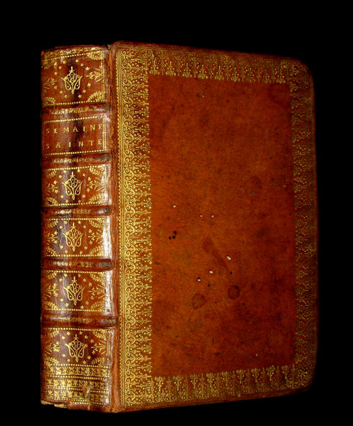 1698 Rare French Latin Book ~ The Office of Holy Week in Latin & French. L'Office de la Semaine Sainte.