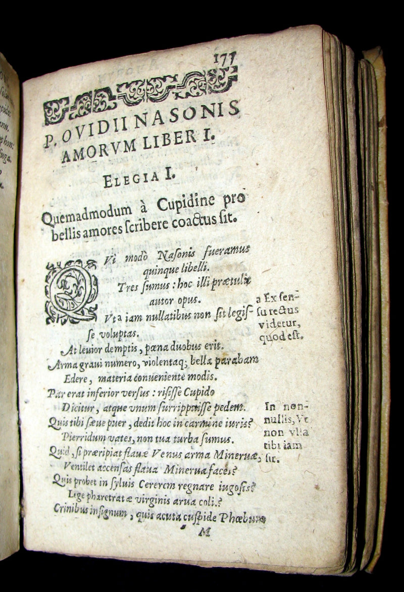 1623 Scarce Latin vellum Book ~ OVID's Heroines, Art of Love and Remedies for Love.