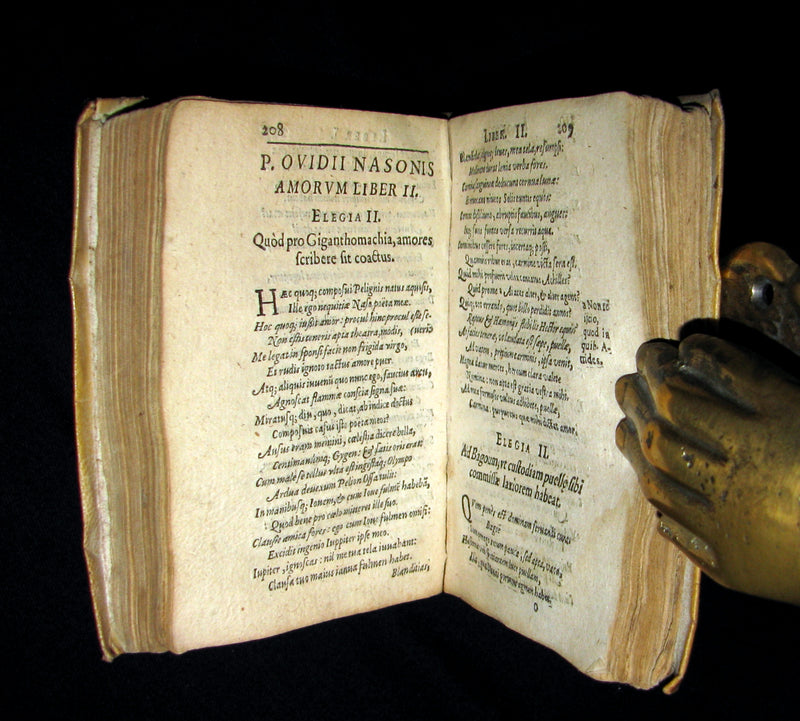 1623 Scarce Latin vellum Book ~ OVID's Heroines, Art of Love and Remedies for Love.