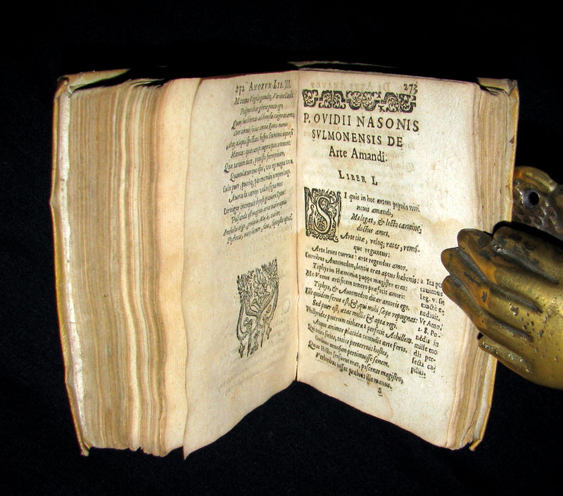 1623 Scarce Latin vellum Book ~ OVID's Heroines, Art of Love and Remedies for Love.