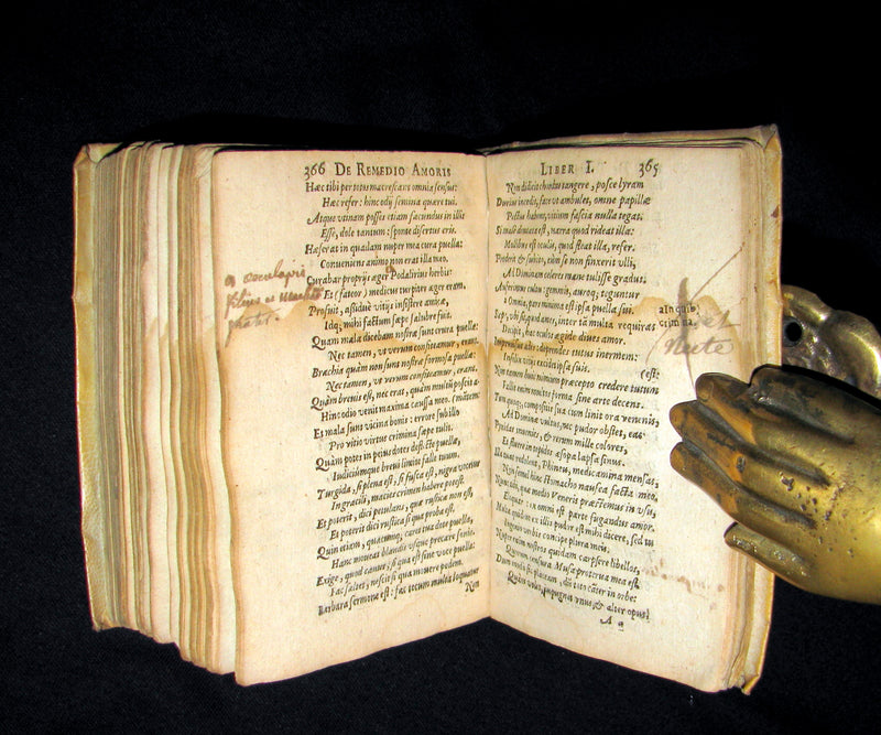 1623 Scarce Latin vellum Book ~ OVID's Heroines, Art of Love and Remedies for Love.
