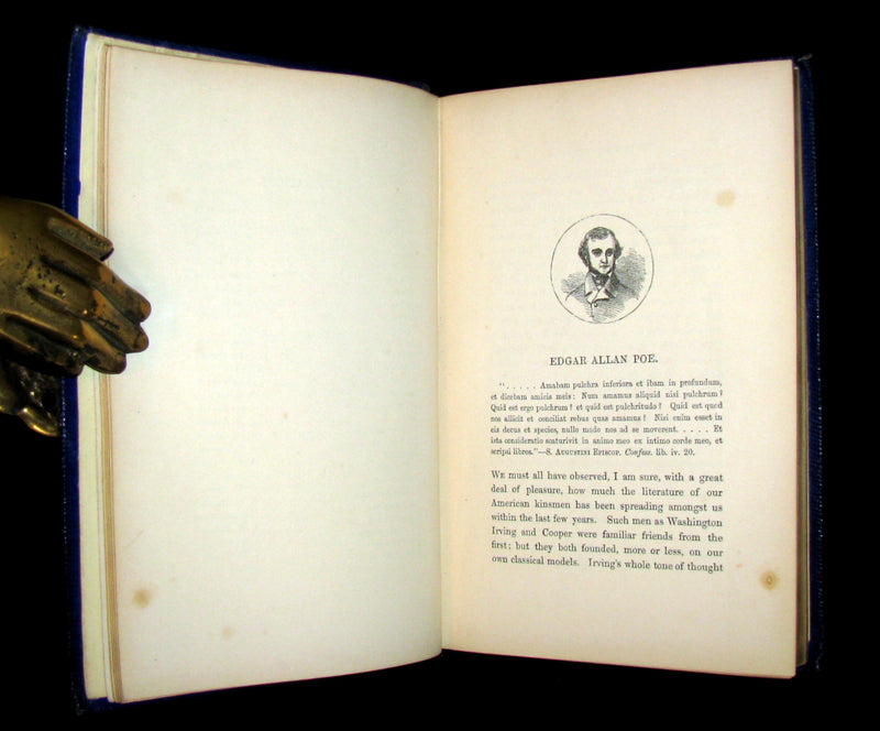 1852 Rare Book - The Poetical Works of EDGAR ALLAN POE with a notice of his Life and Genius.