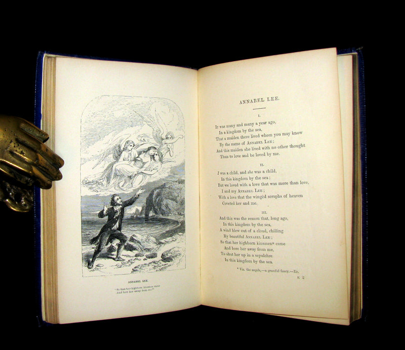1852 Rare Book - The Poetical Works of EDGAR ALLAN POE with a notice of his Life and Genius.