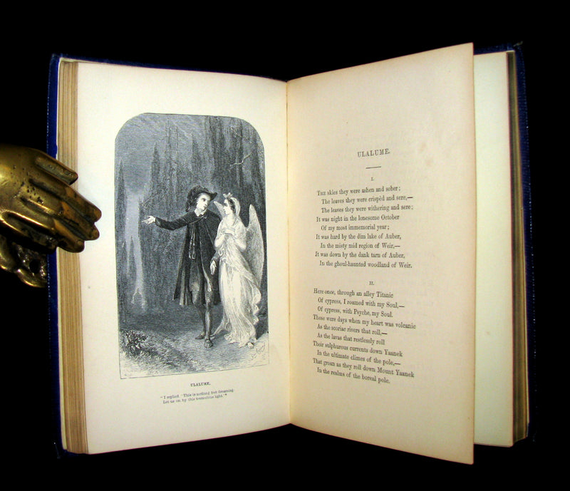 1852 Rare Book - The Poetical Works of EDGAR ALLAN POE with a notice of his Life and Genius.