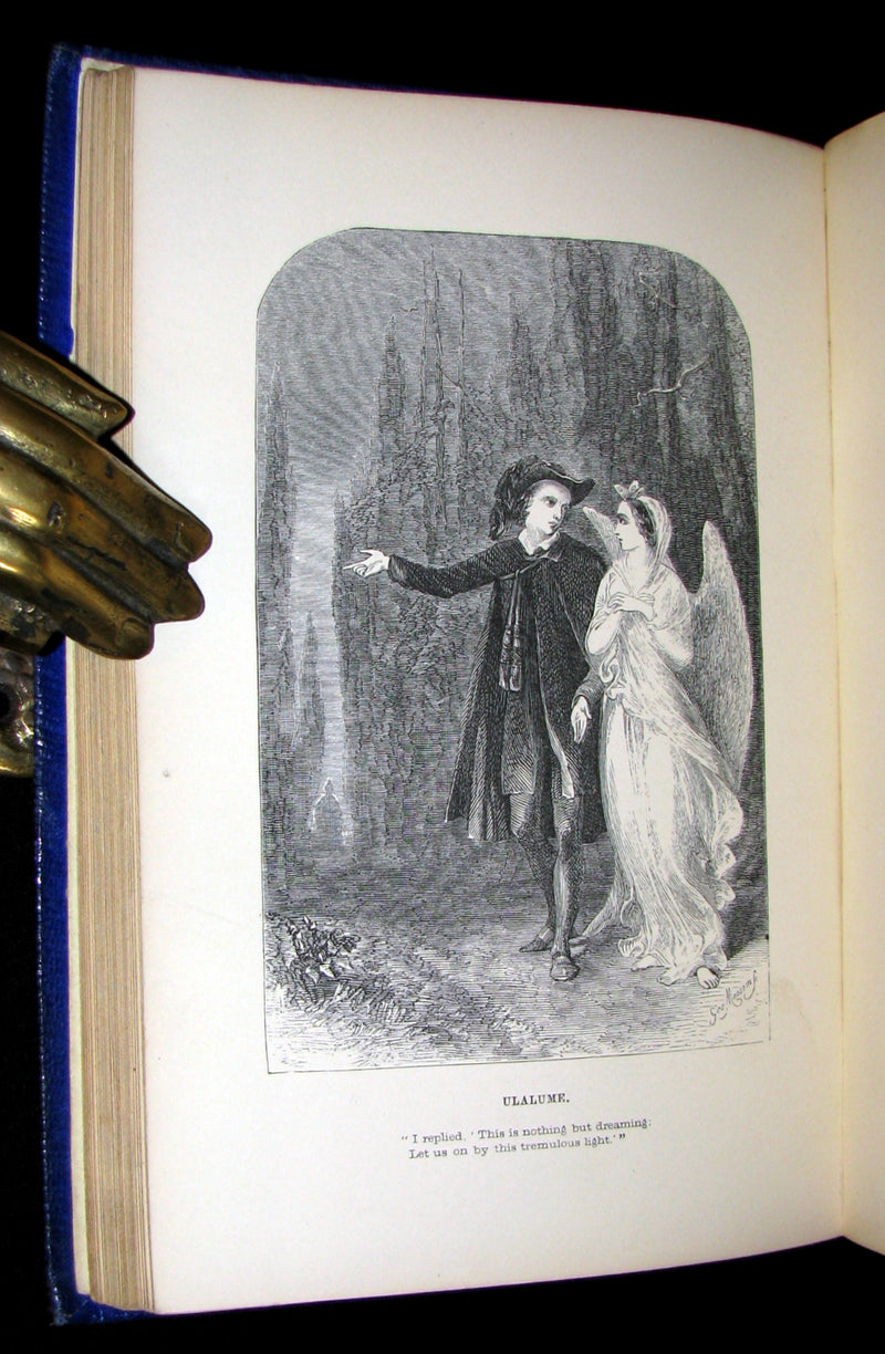 1852 Rare Book - The Poetical Works of EDGAR ALLAN POE with a notice of his Life and Genius.