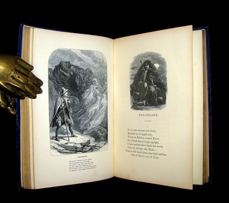 1852 Rare Book - The Poetical Works of EDGAR ALLAN POE with a notice of his Life and Genius.