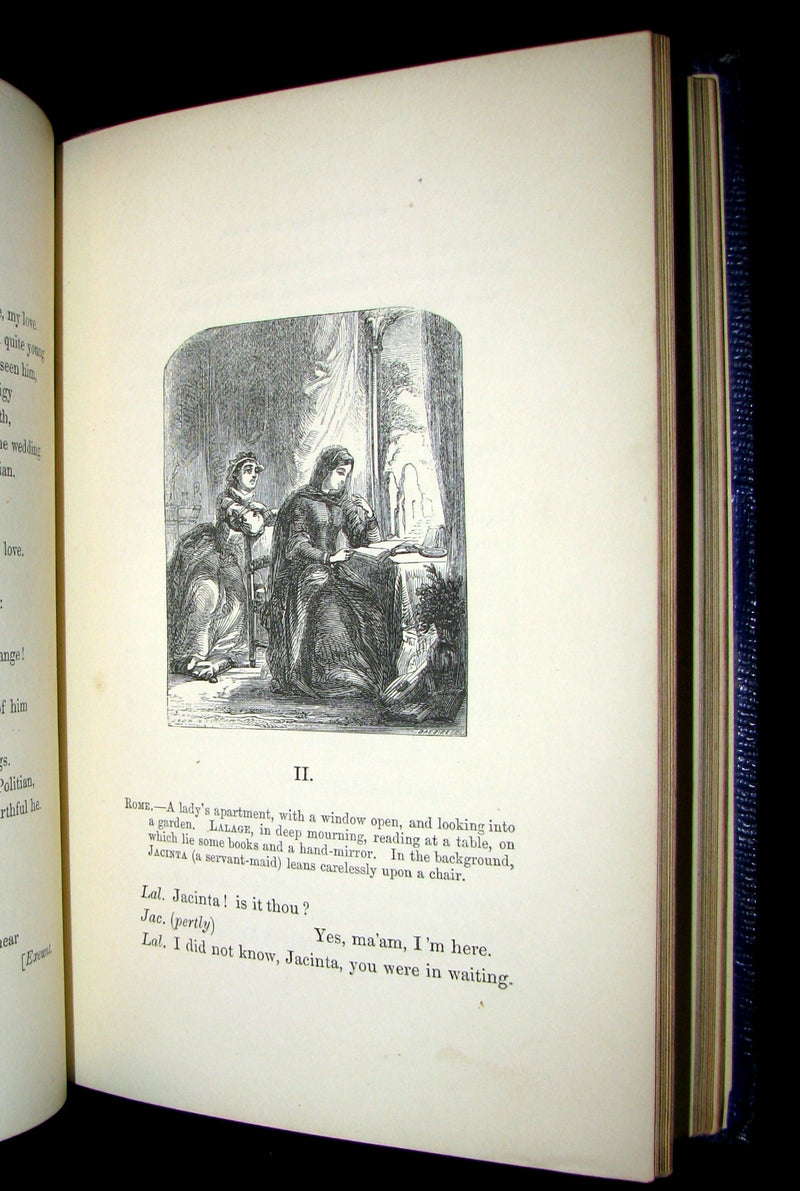 1852 Rare Book - The Poetical Works of EDGAR ALLAN POE with a notice of his Life and Genius.