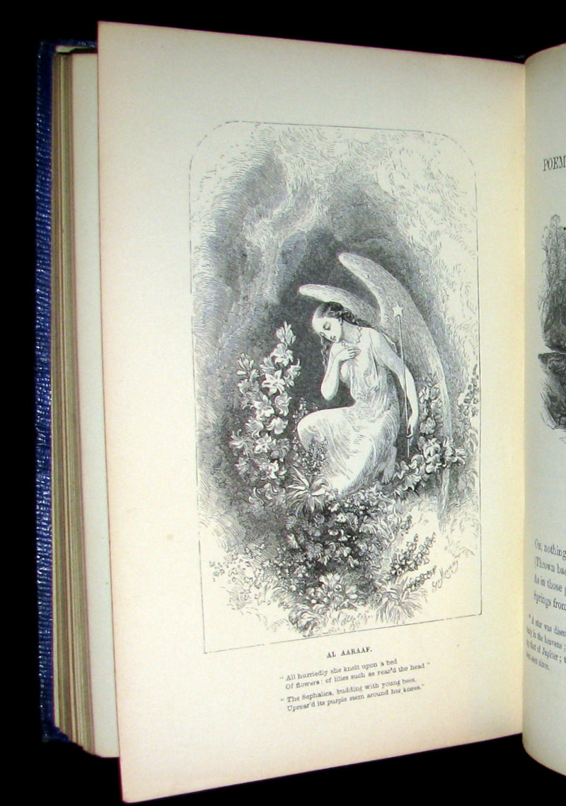 1852 Rare Book - The Poetical Works of EDGAR ALLAN POE with a notice of his Life and Genius.