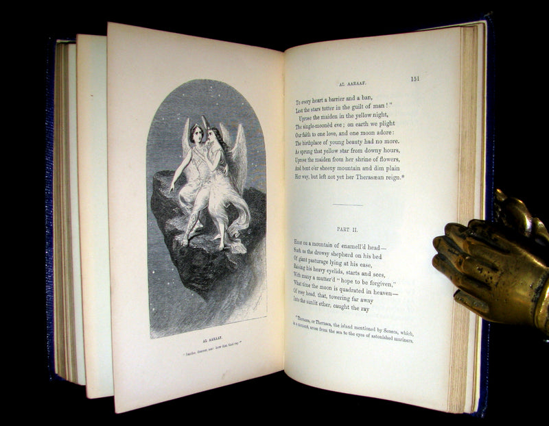 1852 Rare Book - The Poetical Works of EDGAR ALLAN POE with a notice of his Life and Genius.