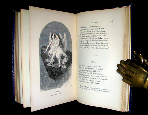 1852 Rare Book - The Poetical Works of EDGAR ALLAN POE with A Notice of His Life and Genius.
