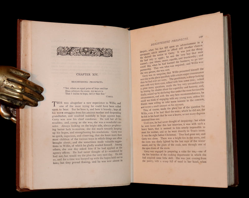 1880 Rare Book - The LAMPLIGHTER by Maria Susanna Cummins.