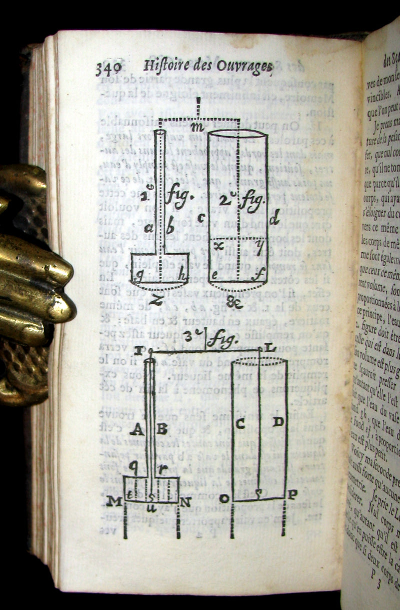 1688 Rare French Book - Scientists' Journal for year 1688 - Including graph of Terrestrial Gravity.