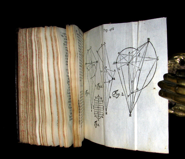 1688 Rare French Book - Scientists' Journal for year 1688 - Including graph of Terrestrial Gravity.