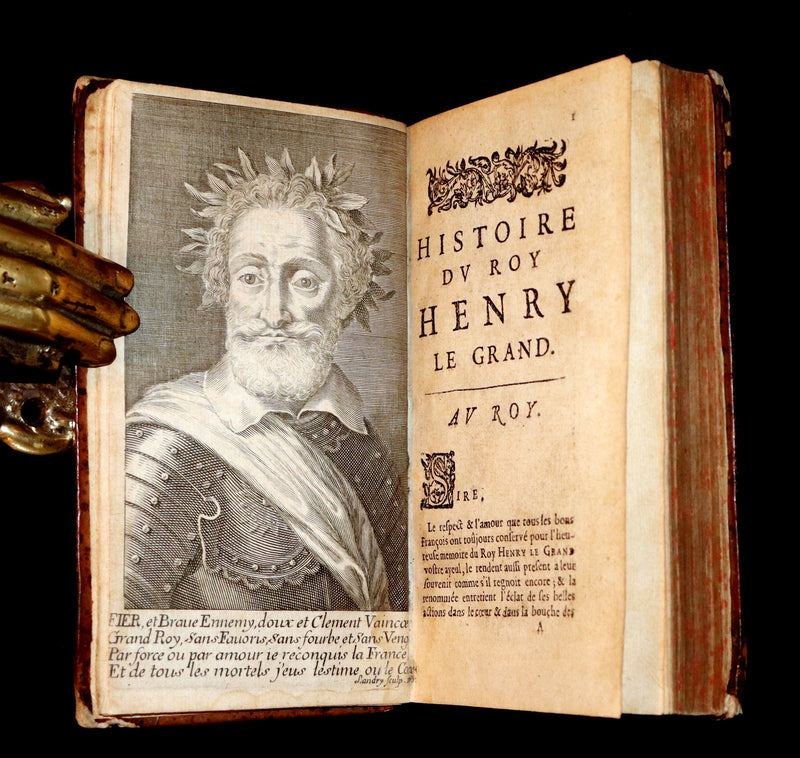 1662 Rare French Book - History of Henry IV of France - Histoire Du Roy Henry Le Grand by Hardouin de Perefixe de Beaumont.