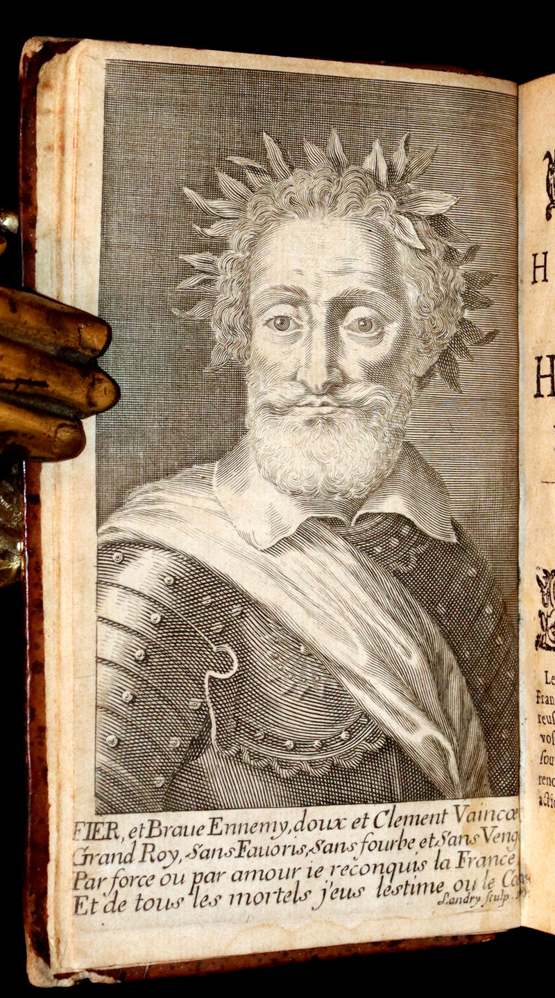 1662 Rare French Book - History of Henry IV of France - Histoire Du Roy Henry Le Grand by Hardouin de Perefixe de Beaumont.