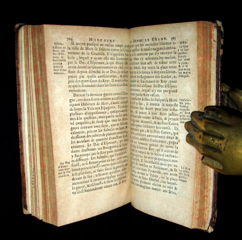 1662 Rare French Book - History of Henry IV of France - Histoire Du Roy Henry Le Grand by Hardouin de Perefixe de Beaumont.