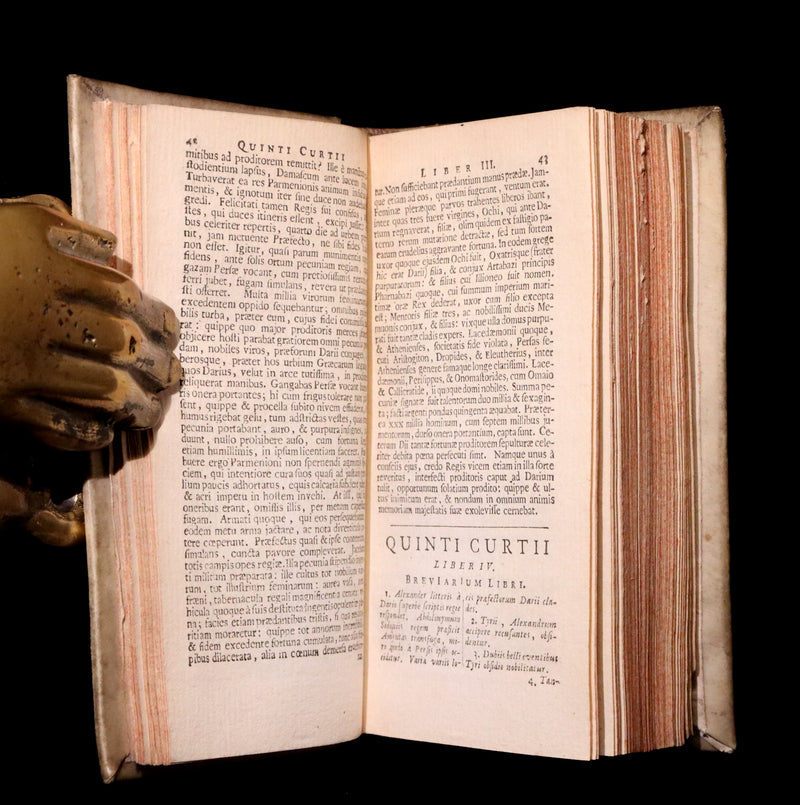 1670 Rare Latin Vellum Book - Histories of ALEXANDER the GREAT by Quintus Curtius Rufus.