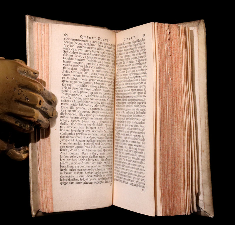 1670 Rare Latin Vellum Book - Histories of ALEXANDER the GREAT by Quintus Curtius Rufus.