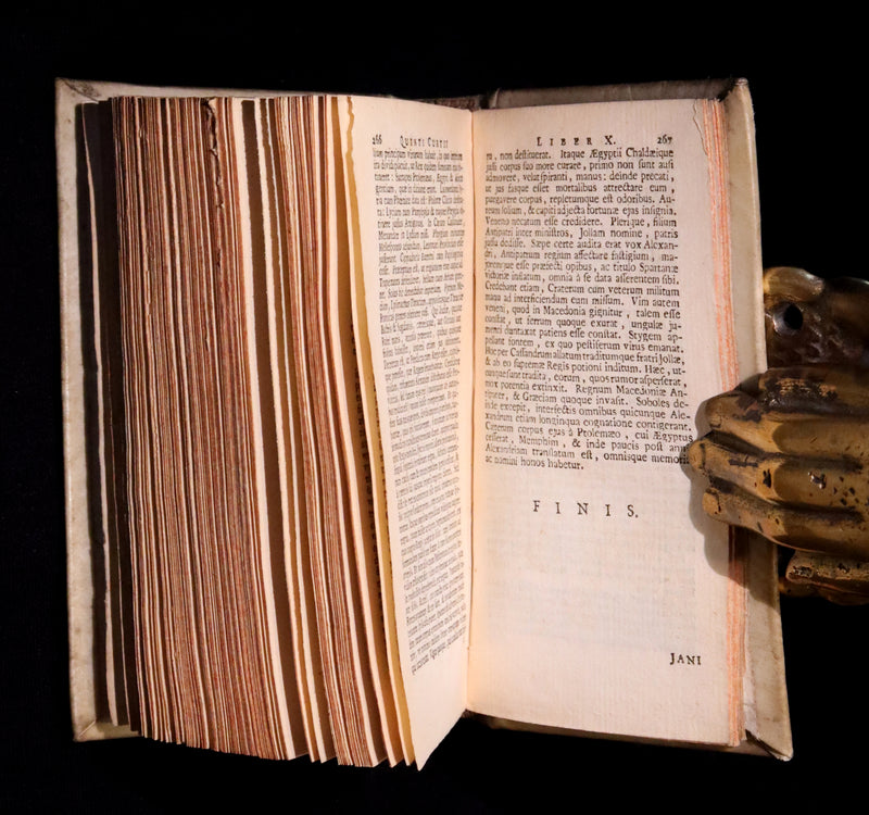 1670 Rare Latin Vellum Book - Histories of ALEXANDER the GREAT by Quintus Curtius Rufus.
