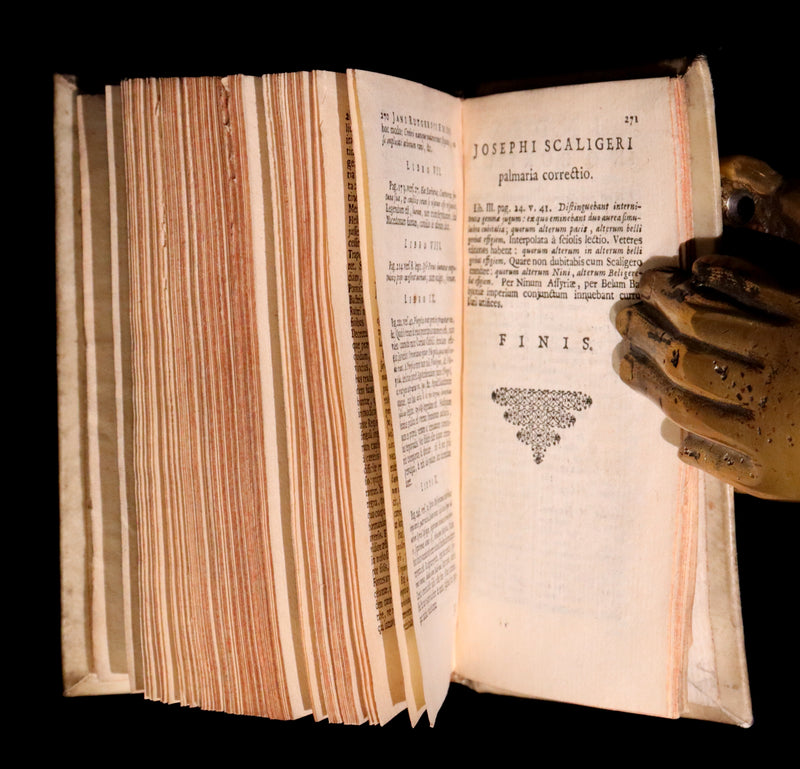 1670 Rare Latin Vellum Book - Histories of ALEXANDER the GREAT by Quintus Curtius Rufus.