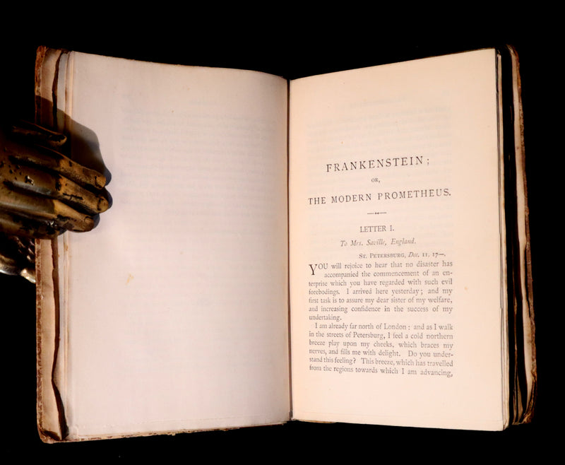 1888 Scarce Book - FRANKENSTEIN or The Modern Prometheus by Mrs. Shelley.