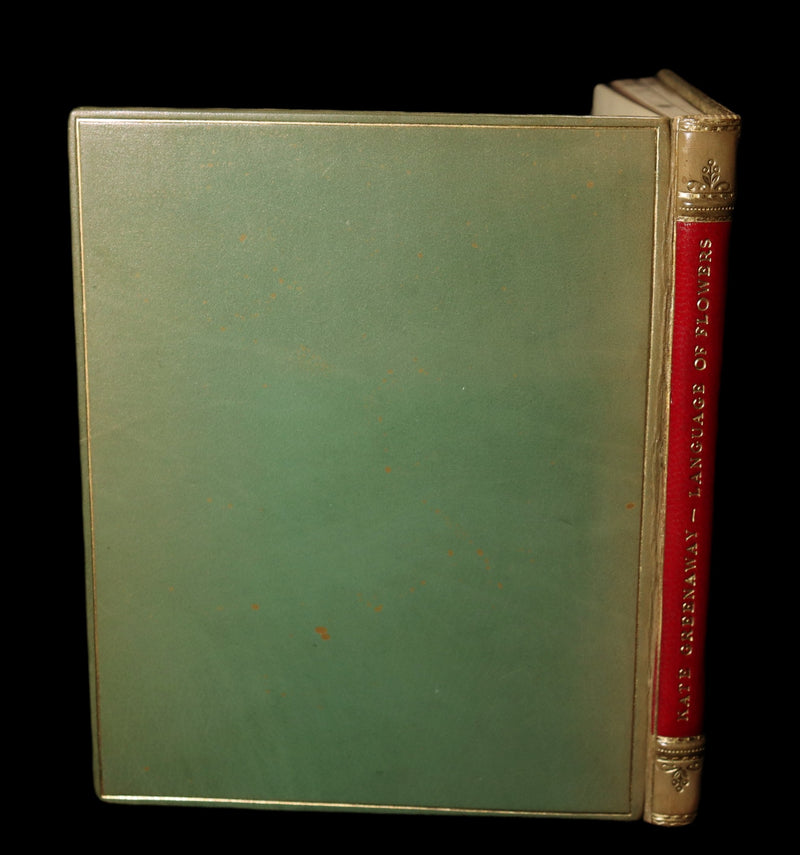 1890 Beautiful Book bound by Sangorski & Sutcliffe - Kate Greenaway - THE LANGUAGE OF FLOWERS