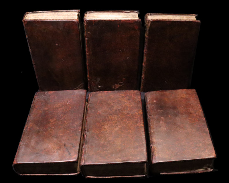 1691 Scarce French Book set - The Complete Illustrated Work of MOLIERE - Les Oeuvres de Monsieur MOLIERE.