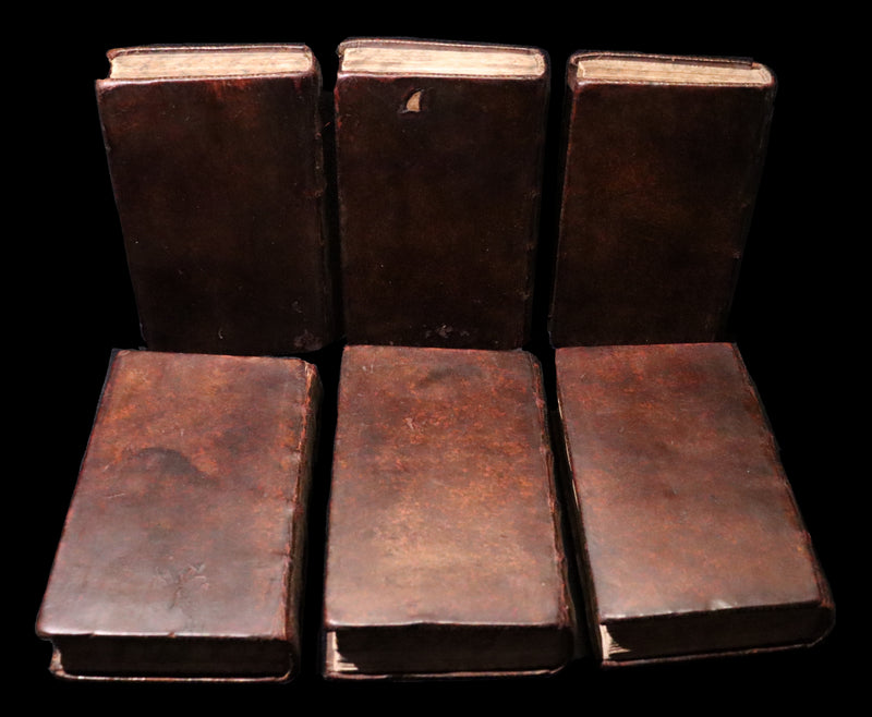 1691 Scarce French Book set - The Complete Illustrated Work of MOLIERE - Les Oeuvres de Monsieur MOLIERE.