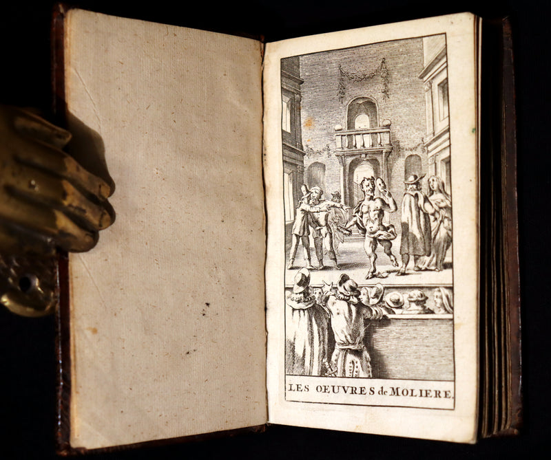1691 Scarce French Book set - The Complete Illustrated Work of MOLIERE - Les Oeuvres de Monsieur MOLIERE.