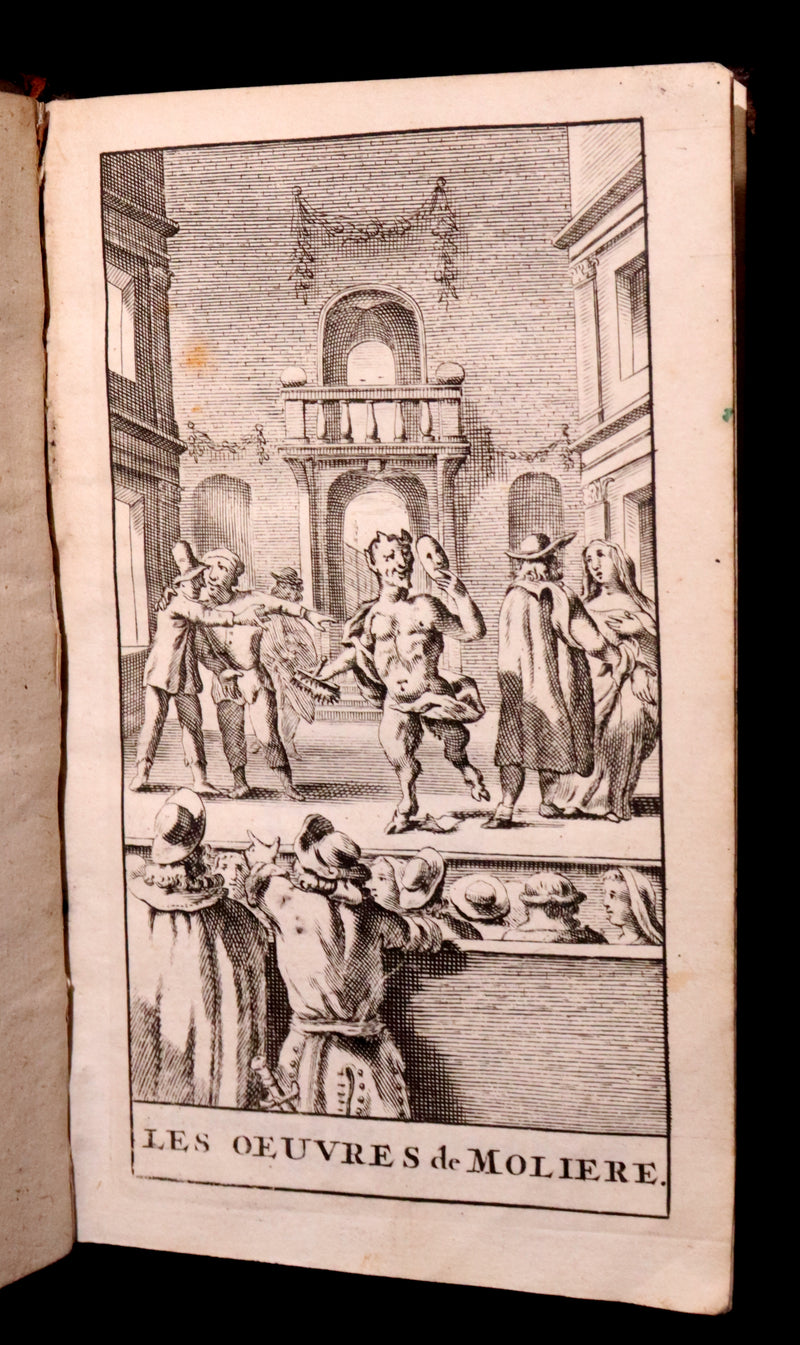 1691 Scarce French Book set - The Complete Illustrated Work of MOLIERE - Les Oeuvres de Monsieur MOLIERE.