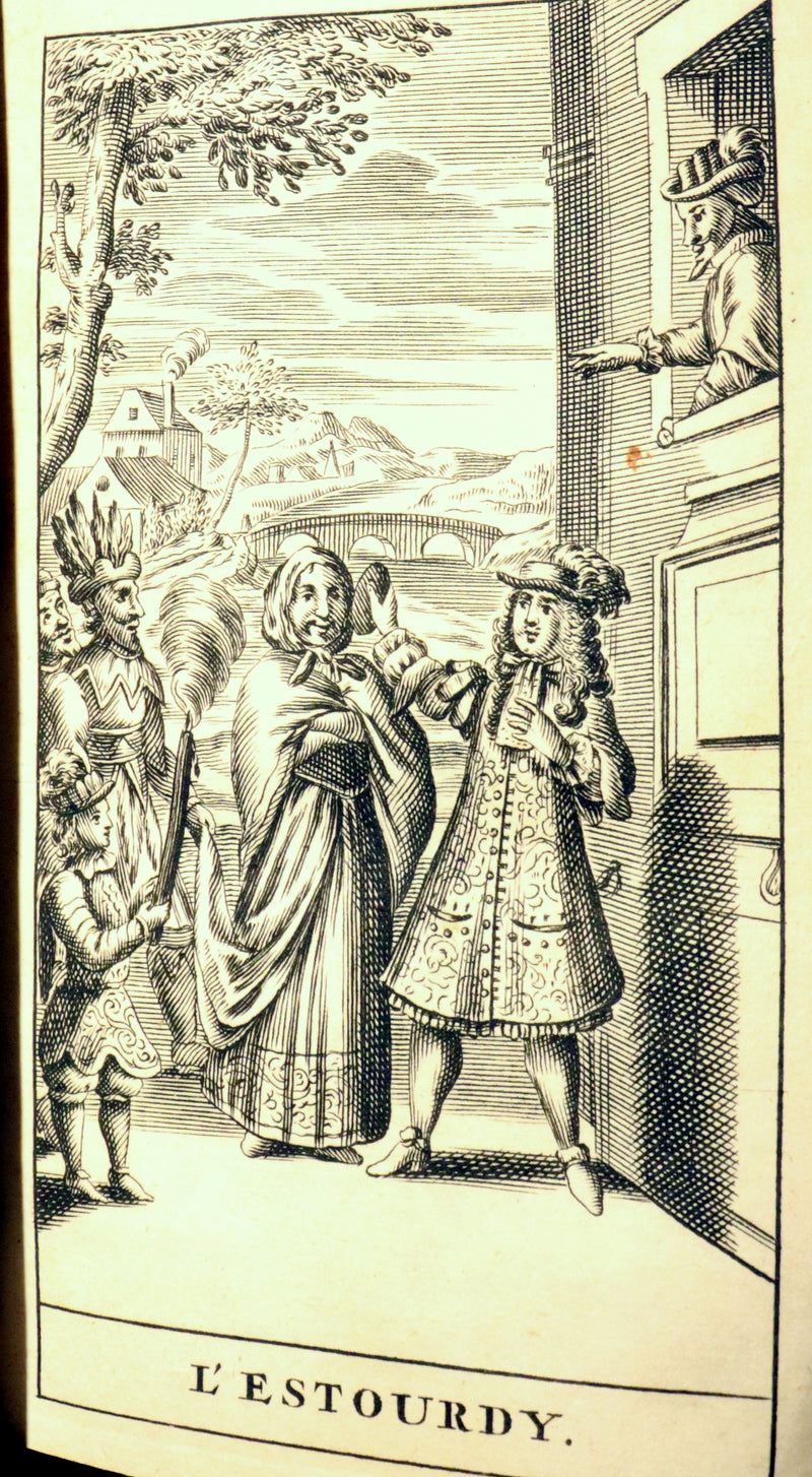 1691 Scarce French Book set - The Complete Illustrated Work of MOLIERE - Les Oeuvres de Monsieur MOLIERE.