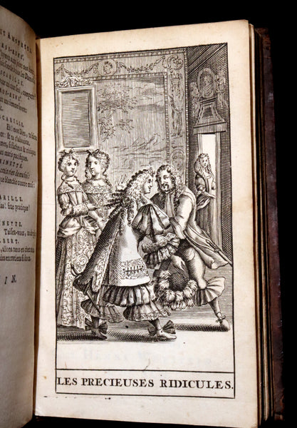 1691 Scarce French Book set - The Complete Illustrated Work of MOLIERE - Les Oeuvres de Monsieur MOLIERE.