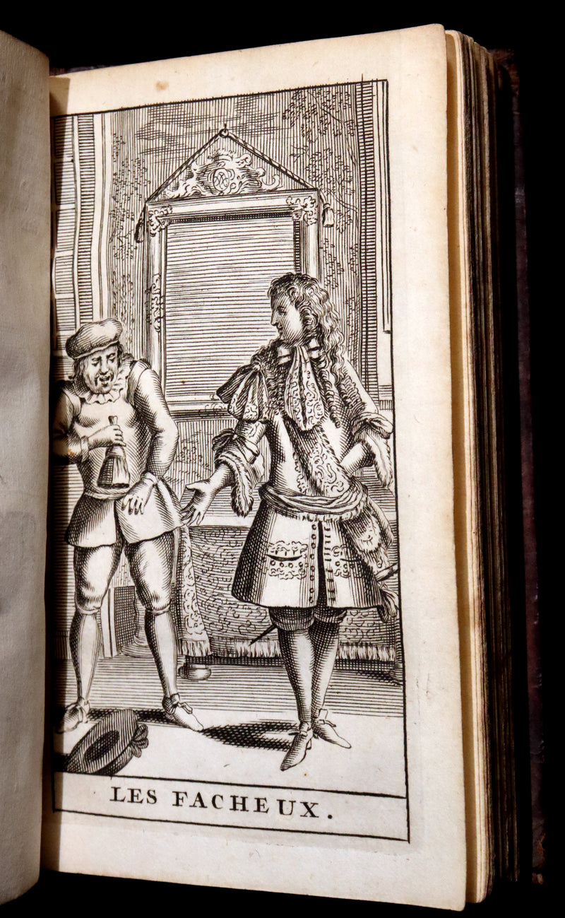1691 Scarce French Book set - The Complete Illustrated Work of MOLIERE - Les Oeuvres de Monsieur MOLIERE.