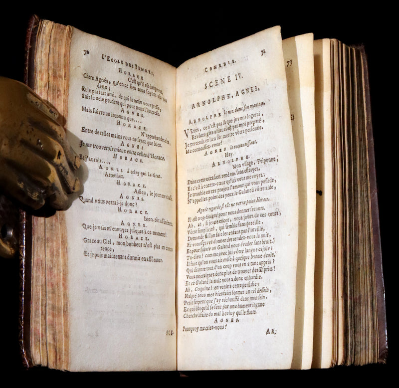 1691 Scarce French Book set - The Complete Illustrated Work of MOLIERE - Les Oeuvres de Monsieur MOLIERE.