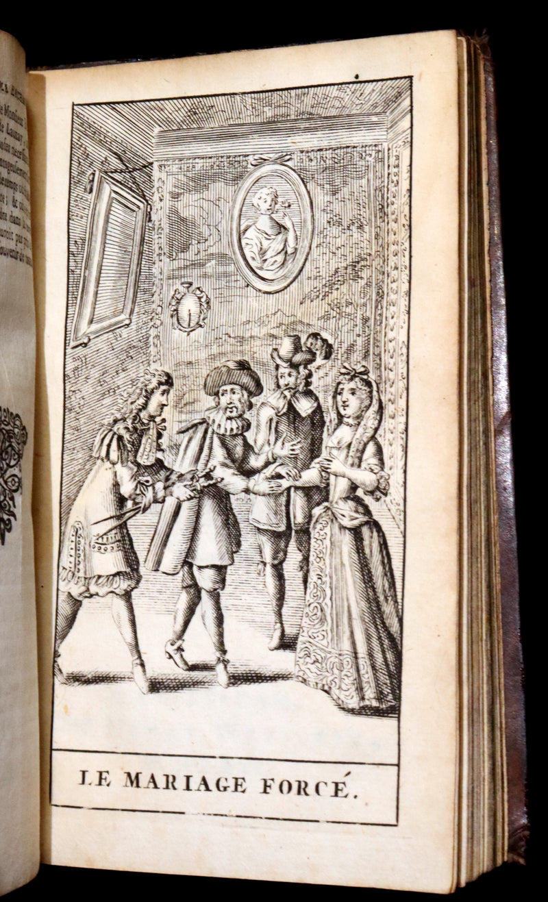 1691 Scarce French Book set - The Complete Illustrated Work of MOLIERE - Les Oeuvres de Monsieur MOLIERE.