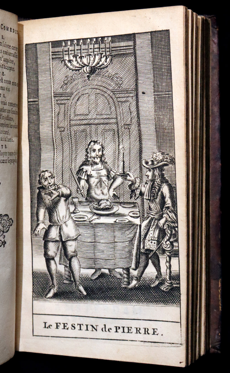 1691 Scarce French Book set - The Complete Illustrated Work of MOLIERE - Les Oeuvres de Monsieur MOLIERE.