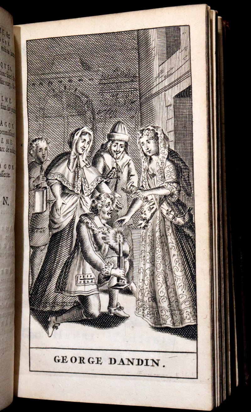 1691 Scarce French Book set - The Complete Illustrated Work of MOLIERE - Les Oeuvres de Monsieur MOLIERE.