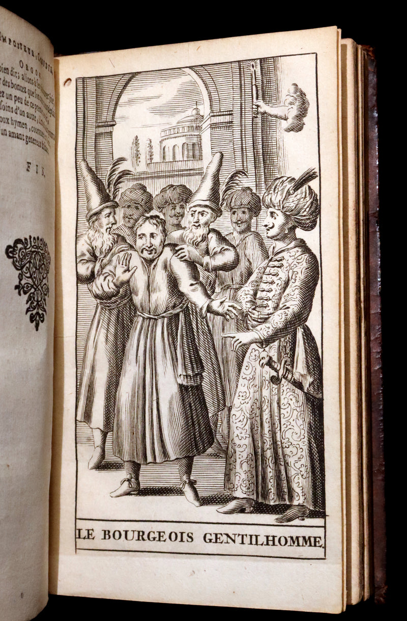 1691 Scarce French Book set - The Complete Illustrated Work of MOLIERE - Les Oeuvres de Monsieur MOLIERE.