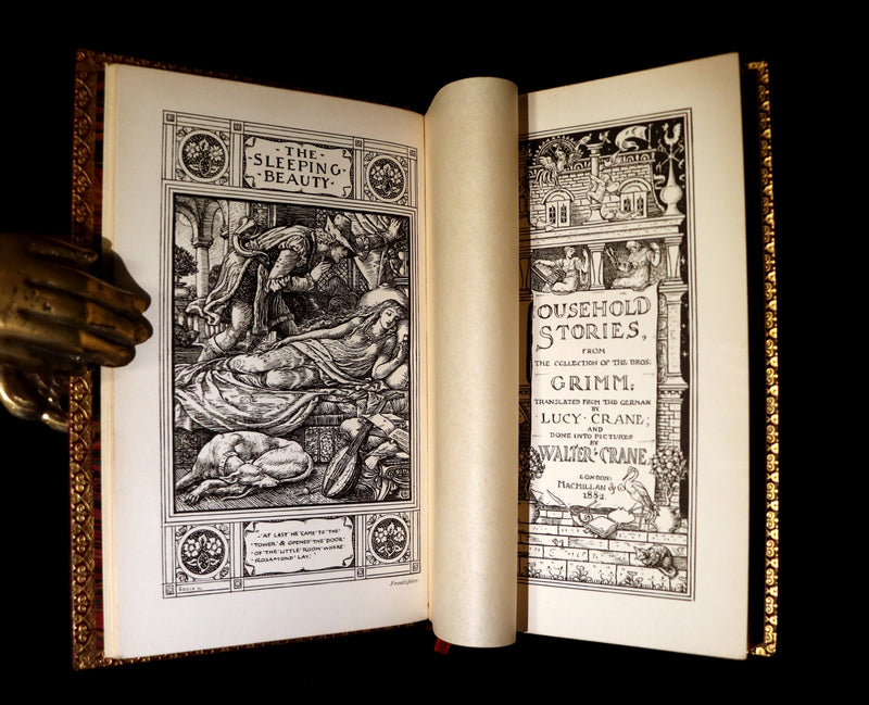 1882 First Edition bound by Bayntun - Brothers Grimm's FAIRY TALES illustrated by Walter Crane.