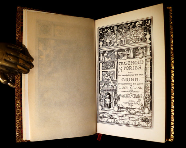1882 First Edition bound by Bayntun - Brothers Grimm's FAIRY TALES illustrated by Walter Crane.
